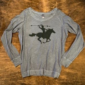 Western long sleeve tee